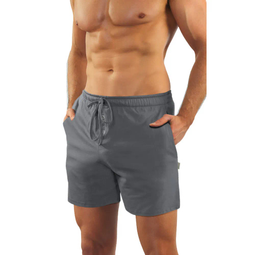 2404 Military Piżama Męska krótki rękaw, spodenki Sesto Senso grafitowy