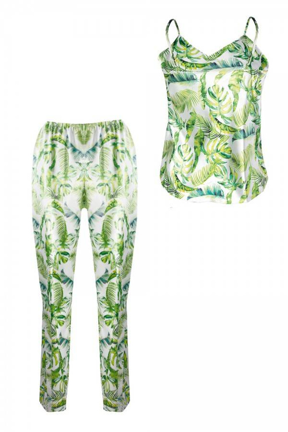 DK-KI Flowers Komplet Damski Piżama DKaren - 11 biały