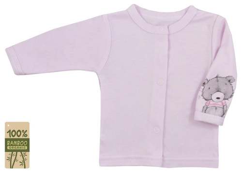 Kaftan niemowlęcy "TOMMY BAMBUS" Koala - różowy