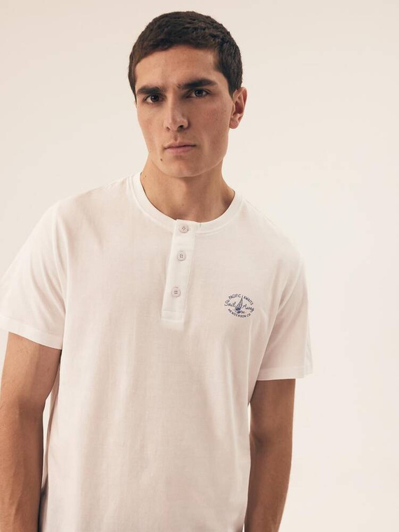 42616 Dock Piżama Męska Premium Henderson -biały