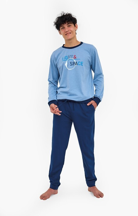 998/57 Piżama młodzieżowa Cornette F&Y – bawełniana, długi rękaw, spodnie