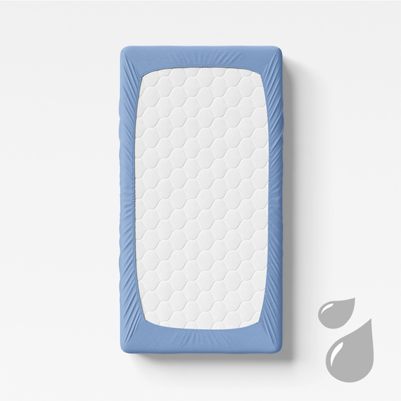 Prześcieradło dziecięce nieprzemakalne Eevi - niebieski