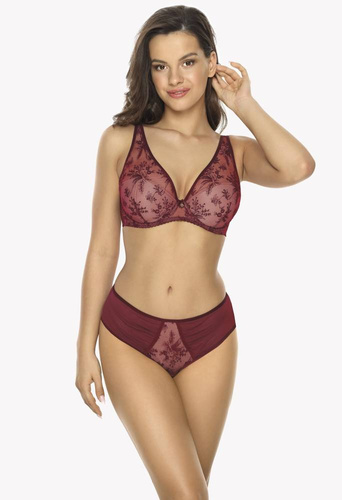BS 1032 Jenny Biustonosz push-up bralette Gaia bordowy  