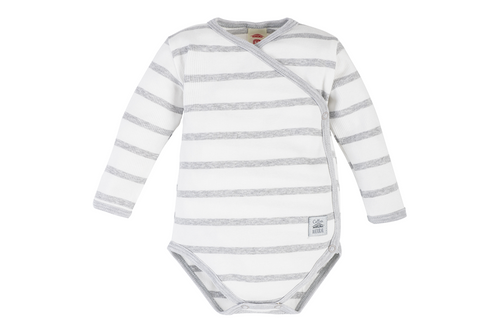 03247B "Greco": Body dzidziuś z długim rękawem Makoma biały