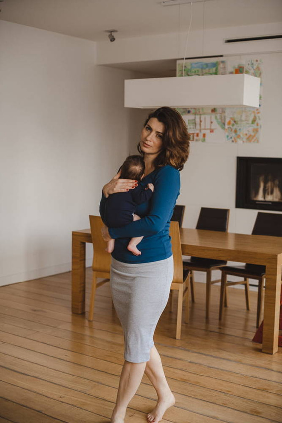 Tummy Bluzka ciążowa i do karmienia Milk&Love poseidon