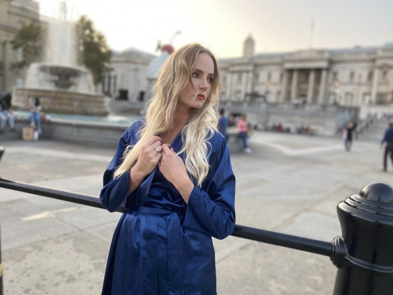 797 Classic szlafrok damski Forex - granat