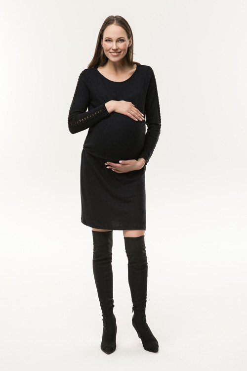 Sukienka ciążowa i do karmienia Crochet Cool Mama grafit