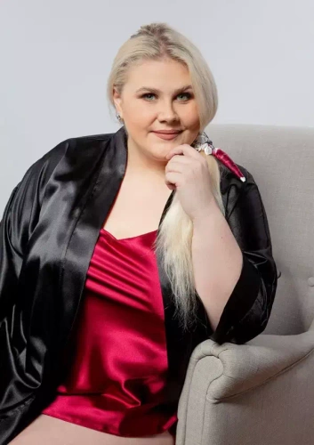 Karen Komplet piżamka damska satyna DKaren - bordowy