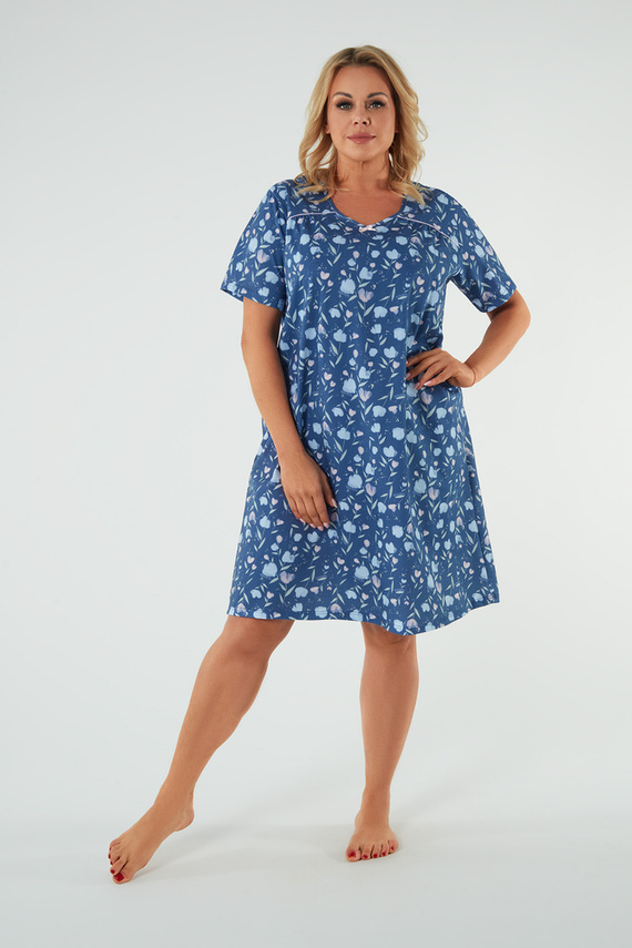 Agalia koszula nocna, krótki rękaw Italian Fashion - druk