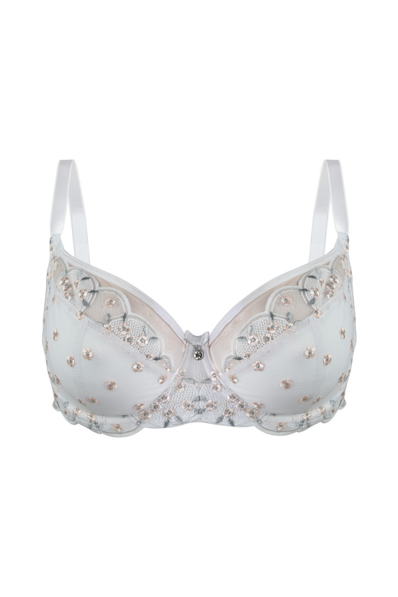 19226 Retro biustonosz miękki soft Mediolano biały 