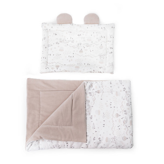 Sensis Muriel Komplet pościeli 2-elementy - ecru-beżowy