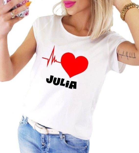 Bluzka dla mamy "Puls Serca " Moocha czarny