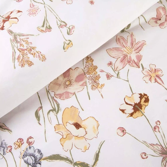 Pościel satynowa Satynlove 1553/1 100% bawełna 110 g/m² kwiatowa + poszewki 70x80