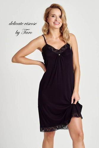 3118 Mercy Koszula nocna Taro-czarny