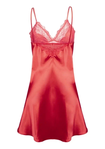 Frances Halka satynowa koszulka damska DKaren - czerwony