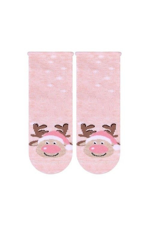 Skarpetki Zimowe Wzory art.138 Steven - biały 125