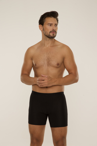 847 Bokserki męskie Chandler – modal, bawełna, elastan | De Lafense - czarny