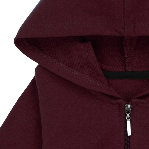 169540 Bluza dresowa z kapturem Nicol - bordowy