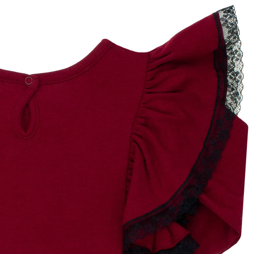 163178 Sukienka dla dziewczynki "Magia Świąt" Nicol - bordo