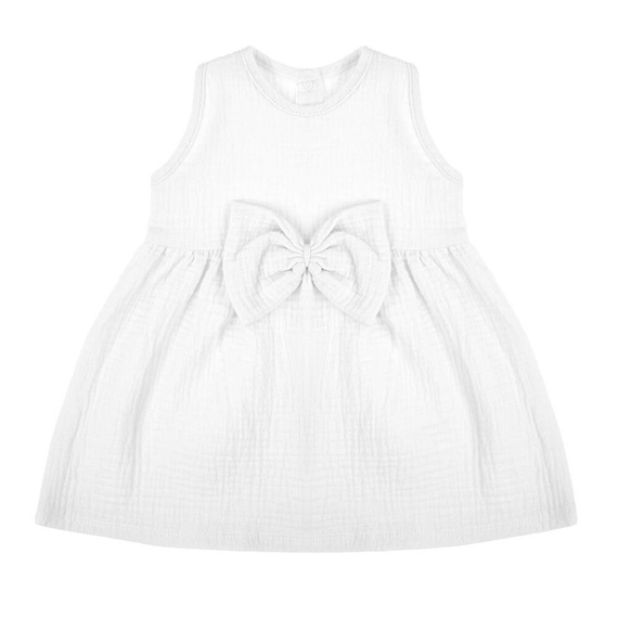 207021 Muślin Sukienka na ramiączkach Nicol - biała