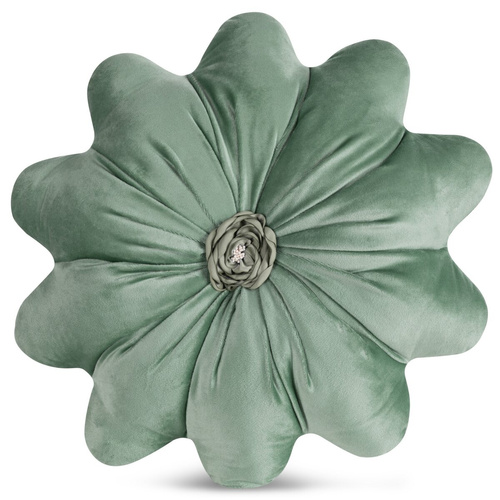 Poduszka Flores 5 Eurofirany kwiatek 40 cm dekoracyjna szałwia