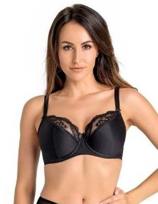 204 Estel Biustonosz semi-soft Teyli - czarny