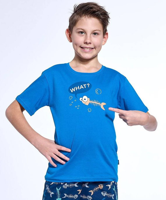 789/120 ,790/120 Fishing Piżama chłopięca Cornette niebieski