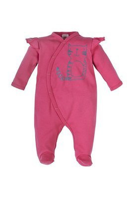 02225K "FRISKY" Pajacyk niemowlęcy Makoma koralowy