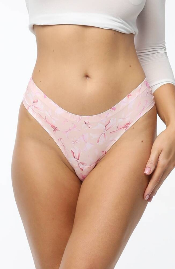 Sweet Bow Simple  Brasil Figi damskie Julimex -różowy