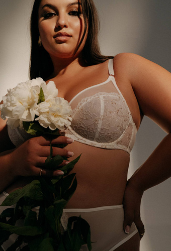 1396  Miękki Biustonosz Maxi  Ava ecru