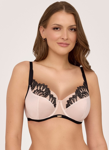 Biustonosz soft 2238 Ava Champagne – haft, stabilne podtrzymanie