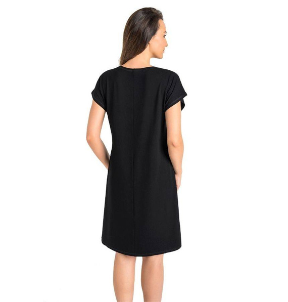 2810 Luzi koszula nocna, krótki rękaw Teyli - czarny 