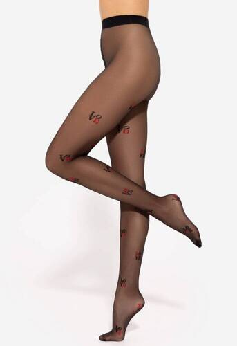 Lovely wz.05 Rajstopy 20 den Gatta - nero-red