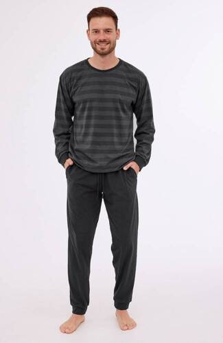 117/280 Loose 15 Piżama męska Cornette grafitowy
