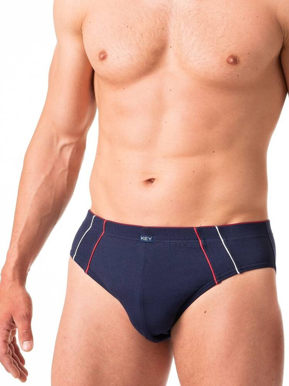 MPP 174Slipy męskie 2-pak Key-granatowy czerwony