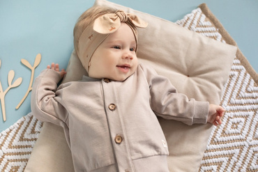 Wooden Pony Opaska Dziecięca Pinokio - brąz druk