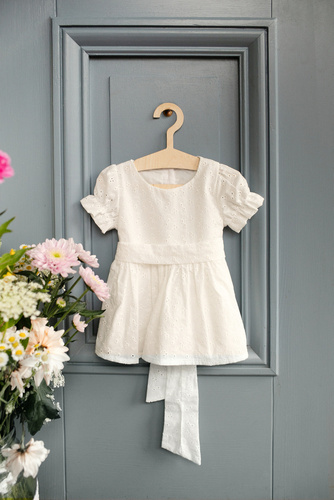 Charlotte Sukienka z krótkim rękawem Pinokio - ecru