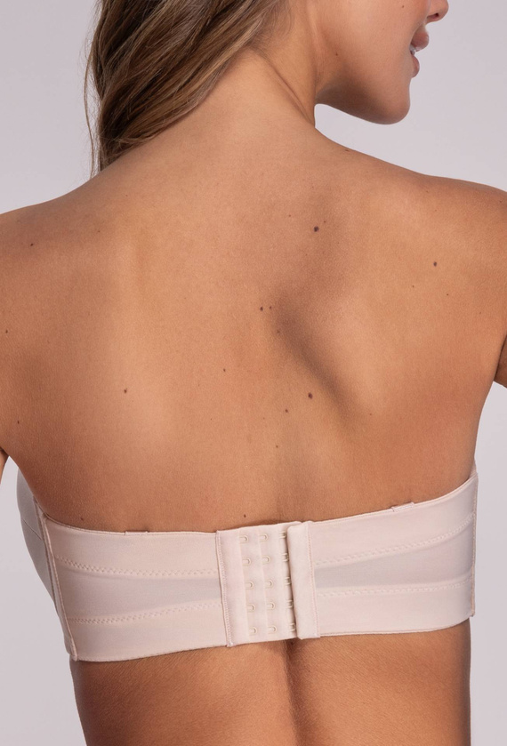 1787  Biustonosz bardotka Ava - beżowy 