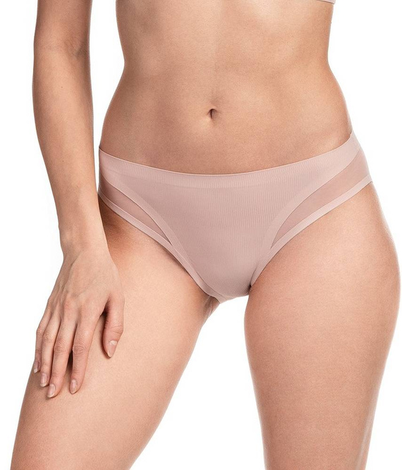 L-POL 5026 BI-06 Figi Damskie Lama -pudrowy różowy