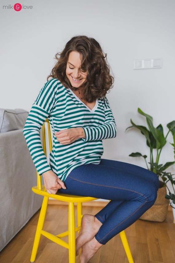 Two Ways bluzka ciążowa i do karmienia dwustronna Milk&Love herbal rose