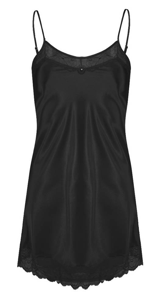 Milan Koszulka satynowa damska DKaren czarna