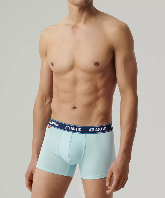 3MH-214 Bokserki męskie 3-pak Atlantic niebieski-szmaragdowy