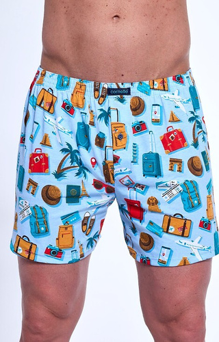 001/169 011/169 Classic Bokserki męskie Cornette - jasny niebieski