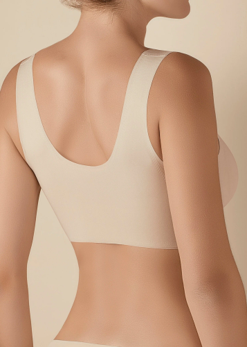 Olivia Selene Bra beżowy  – Biustonosz Sportowy Damski Bez Fiszbiny