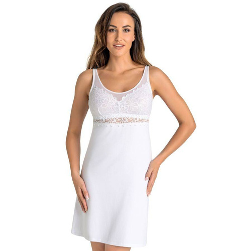 2813 Esso koszula nocna na ramiączkach Teyli - biały