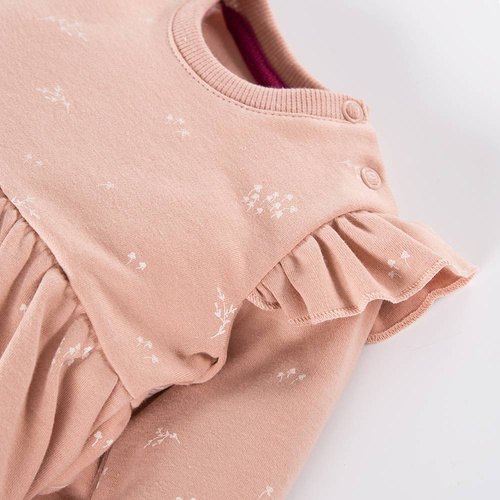 Bloom Sukienka z falbankami Eevi - beżowy