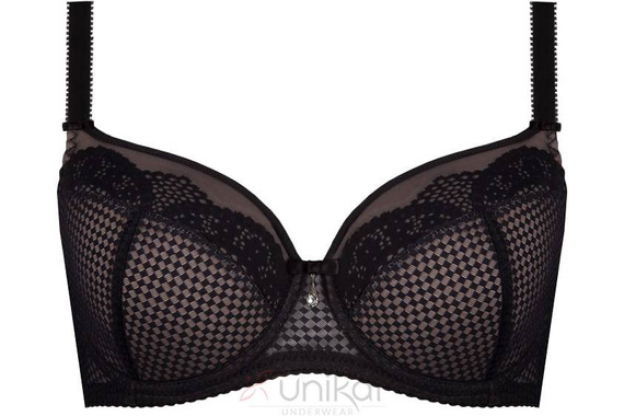 Elif full cup biustonosz usztywniany Unikat czarny/beżowy