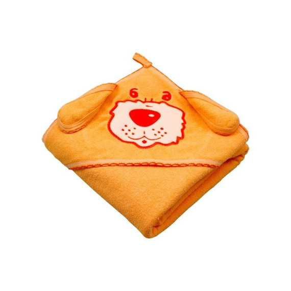 Niemowlęce okrycie kąpielowe "Piesek" Terjan - Łosoś