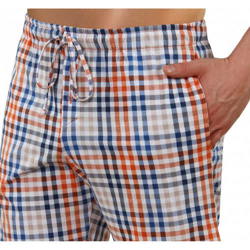 2527/04 Piżama Męska, krótki rękaw i spodenki Sesto Senso - rudy brąz