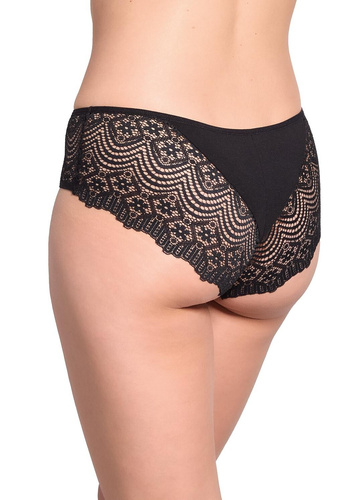 Gabidar 212 szorty damskie koronkowe bawełniane wygodne-czarne